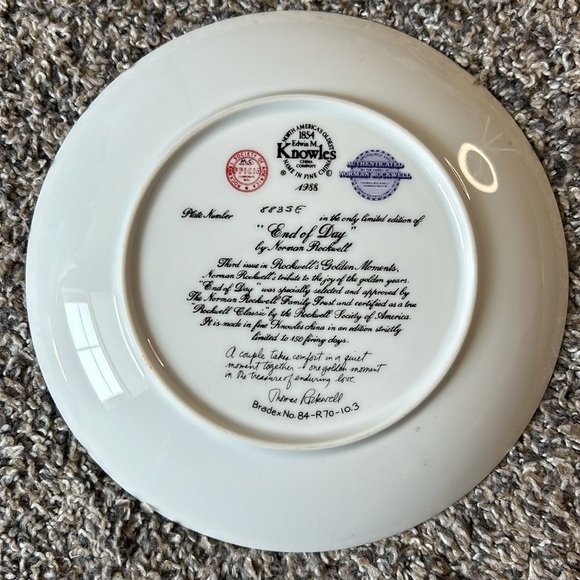 5/$25 Norman Rockwell Knowles Collector Plates bundle of two - Picture 6 of 7